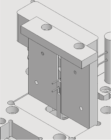 Système de coupe guillotine, couteau visible